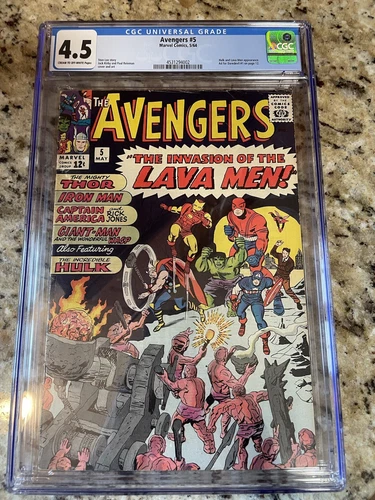 Avengers #5 1964_ CGC Grade 4.5