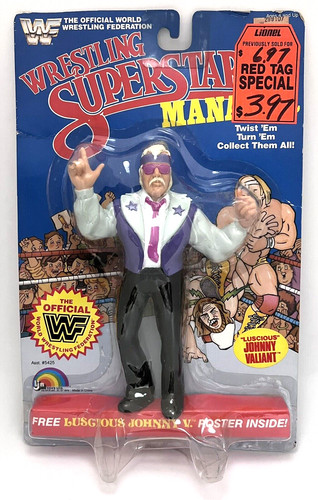 WWF LJN Wrestling Superstars LUSCIOUS JOHNNY VALIA...