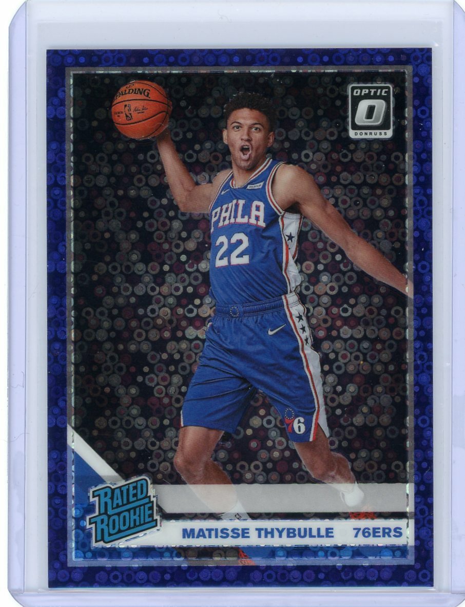 2019/20 Donruss Optic Fastbreak Purple Disco #192 Mattise Thybulle #85/95