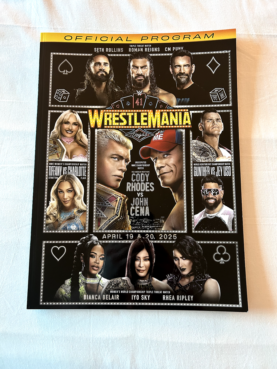 WWE WrestleMania 41 Official Program Las Vegas WWE Superstore In Hand