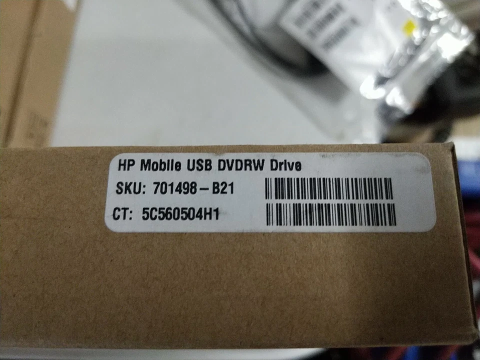 NEW Hewlett Packard Enterprise HPE External USB DVD-RW Drive 701498-B21 - Image 3 of 3
