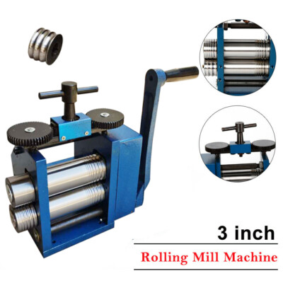 Manual Combination Rolling Mill Machine Jewelry Metal Tools Equipments NEW 75mm