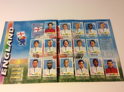 PANINI FRANCE 98 ALBUM COMPLETE FULL STICKERS SET WORLD CUP 1998