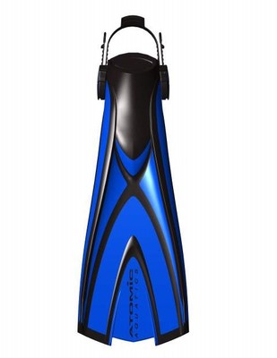 Atomic Aquatics X1 Flossen Offene Ferse Für Tauchen Schnorcheln Blau Alle Größen