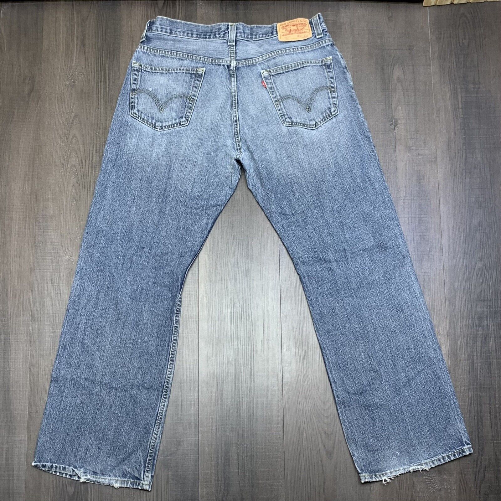 Levi's 557 Y2K 35x31 Relaxed Bootcut Cotton Denim… - image 3