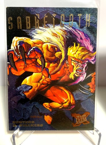 1995 Fleer Ultra X-Men Trading Card Hunter and Stalker Sabretooth Magneto Random - Picture 4 of 5