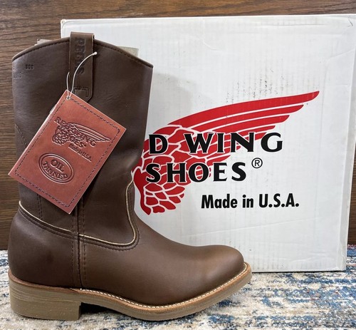 NOS Red Wing 1155 Pecos Western Work Boot Nailseat Men’s 6D Vtg New