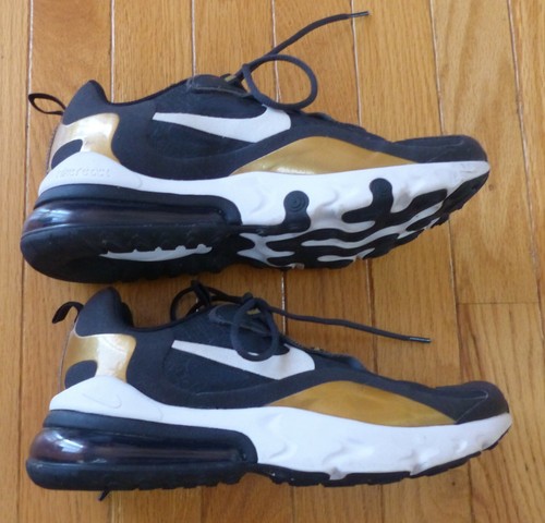 black and gold nike 270 react