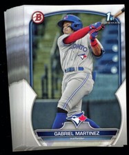 2023 Bowman Gabriel Martinez 1st Bowman Paper Lot of 25