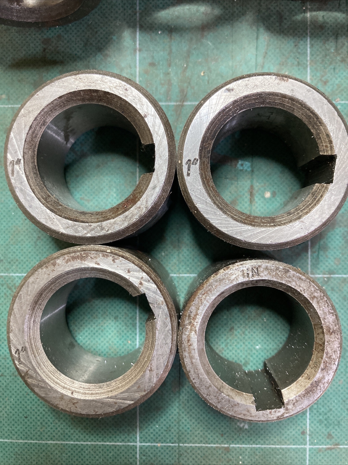 10x Milling Arbor Spacers 2” 1” 3/4” 1/2” 1/4” Machinist Engineer Tool