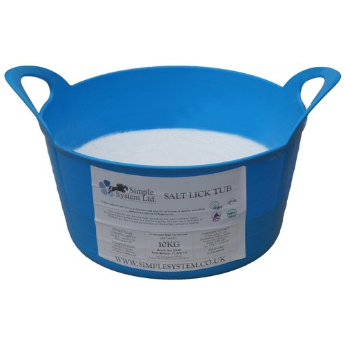 Horse Paddock Lick Stable Salt Lick Tub Bucket 10kg 201234500896 eBay