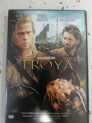 TROYA DVD BRAD PITT ORLANDO BLOOM ERIC BAMA