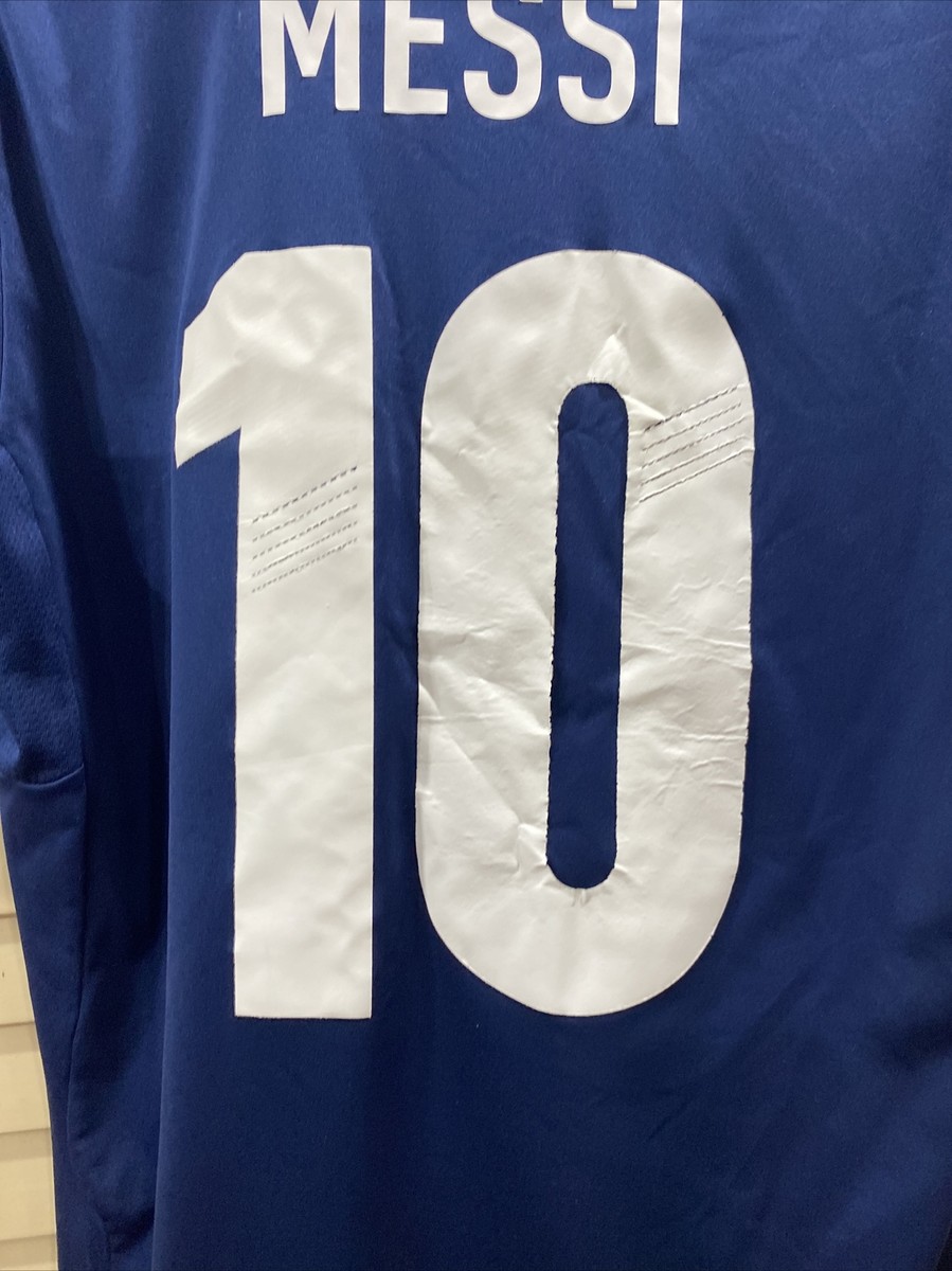 2010 Argentina Away Jersey #10 Messi medium Adidas Soccer World