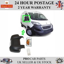 Wing Mirror Cover Cap Indicator with Bulb for Right Peugeot BOXER   8153Y8