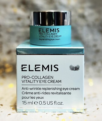 ELEMIS~Pro Collagen Vitality Eye Cream~15ml / 0.5 fl oz~Full Size~NIB~Ships Free