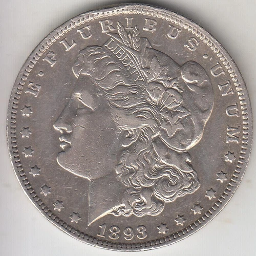 1893-O MORGAN SILVER DOLLAR XF DETAILS