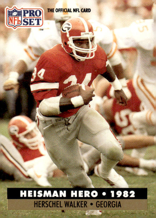 1991 Pro Set #44 Herschel Walker Minnesota Vikings Collectible Card