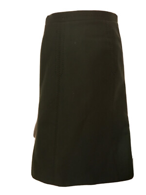 Hucke Berlin Ladies Pure Wool Long Flare  Lined Skirt U.K Size  12 Green Ex Con