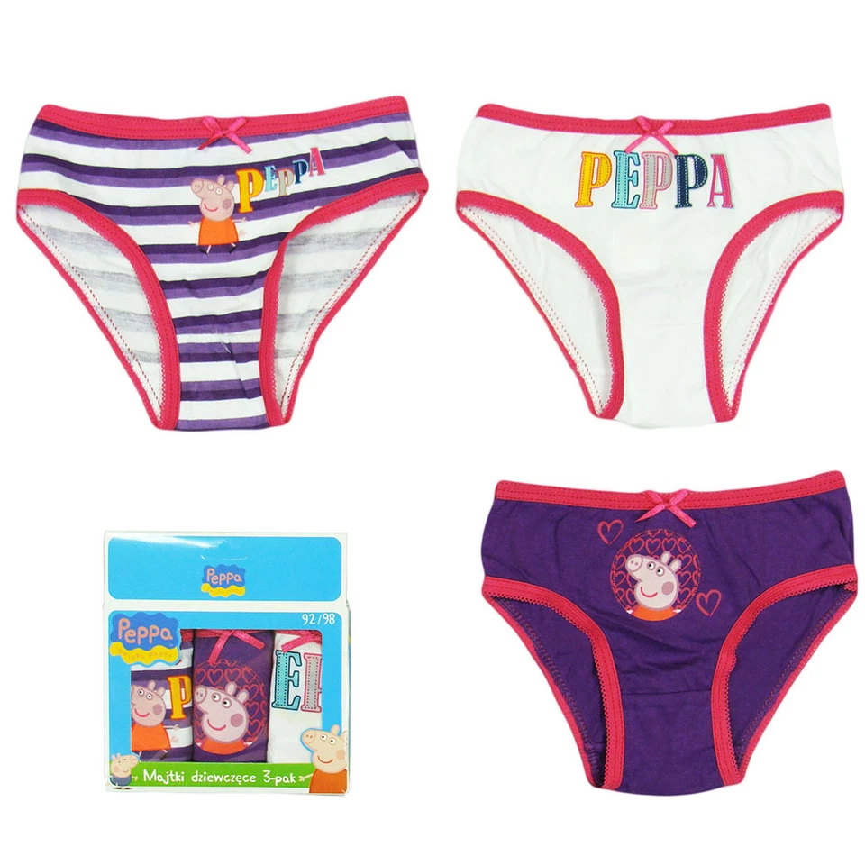 Unterwäsche Kinder Slip Schlüpfer Peppa Pig 3 Stück 92-98 104-110 116-122 #80
