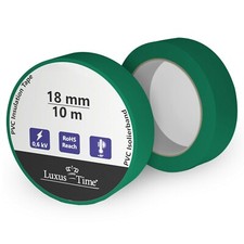 Isolierband PVC 10m x 18mm Elektro Klebeband Kabel KFZ Gr&uuml;n von Luxus-Time