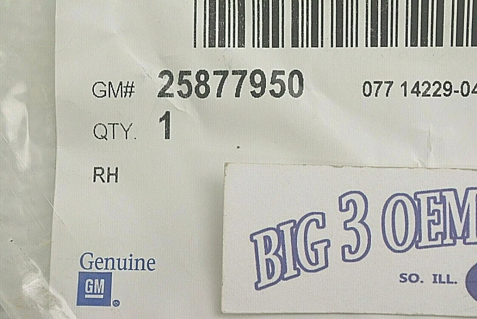 Pontiac G6 2009-2010 pasajero derecho parrilla delantera negra inserto nuevo OEM 25877950 Foto 3 de 3