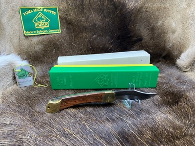 1979 Vintage 970 Puma Game Warden Knife & Jacaranda Handles Mint In G /Y Box Tag