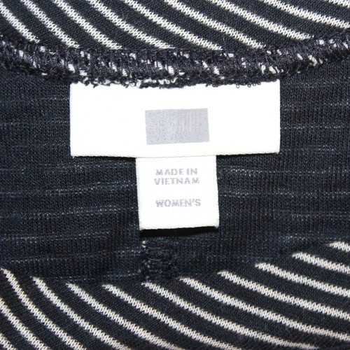 J.JILL Plus Navy Blue Striped 3/4 Sleeve Crew Neck Knit Top Blouse 2X - Picture 9 of 9