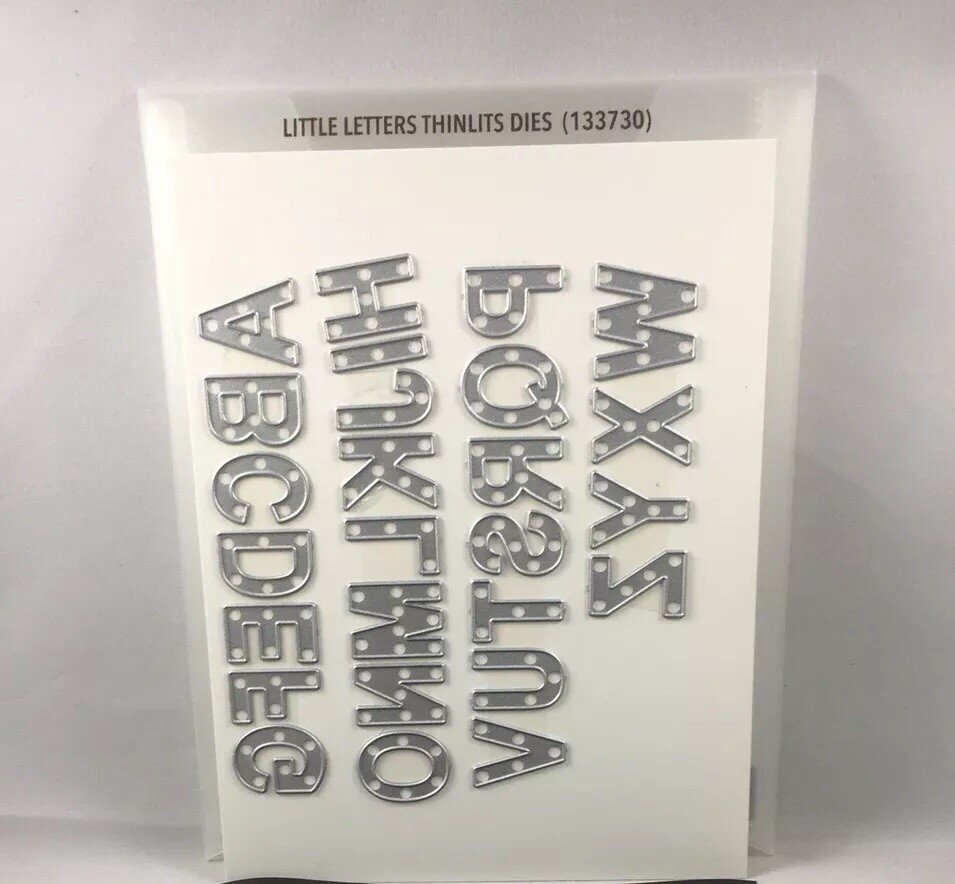 sizzix stampin’up シジックス　スタンピンアップ　ペナントXL LITTLE LETTERS THINLITS Stampin Up New Sizzix Big Shot