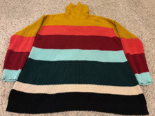 Farm Rio de Janeiro Anthropologie Tunic Sweater Dress Womens Size XL Striped