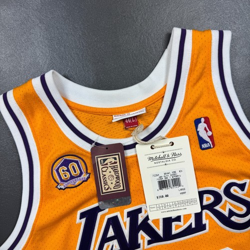 100% Authentic Kobe Bryant Mitchell Ness 07 08 Lakers 60th Jersey Size 44 L Mens - Picture 2 of 6