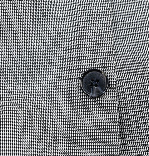 NEW $295 Ben Sherman Gray and Black Houndstooth 100% Cotton Sport Coat Blazer M - Picture 8 of 8