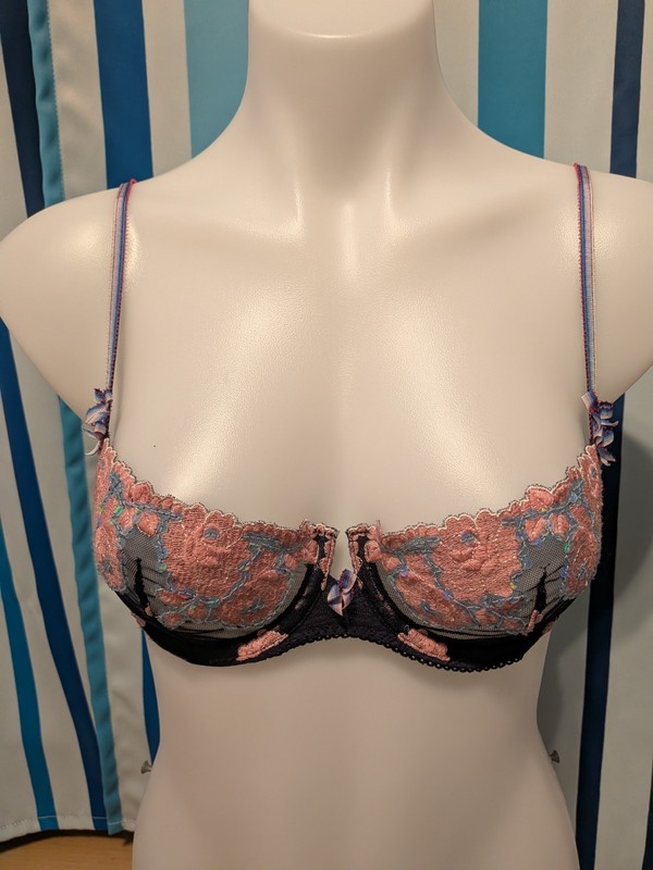 Victoria's Secret Floral Pink and Blue Bra 34B