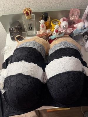 Lace Push Up Bras Set 80B, 85B, 90B Padded Adjustable Underwired  