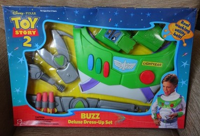 Mattel Toy Story 2 Buzz Lightyear Deluxe Dress-Up Set 89548 mit Utility Gürtel