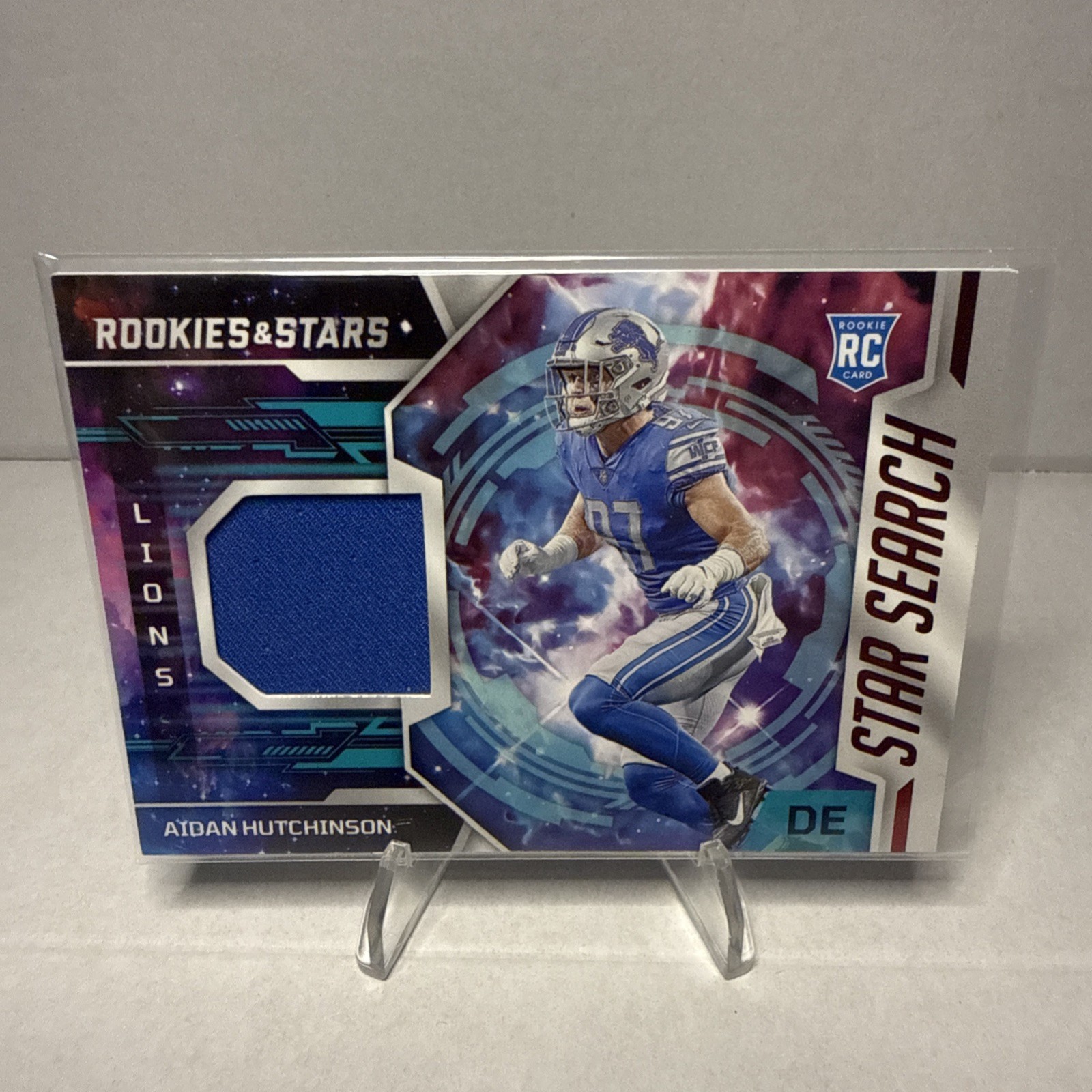 Aidan Hutchinson Panini Rookies & Stars Star Search Relics #SSAH Base