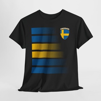 Sweden Flag Soccer Shirt, Swedish Soccer 2026 Jersey Style Shirt