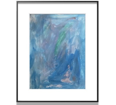 PDQ  Artist Original Paintings Pop Art Abstract Expressionist Acrylic 9x12 Paper