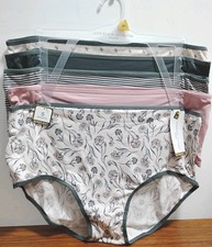 ADRIENNE VITTADINI Womens 5-Pair Briefs Underwear Panty SZ 1X Style AV8647