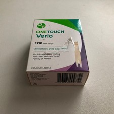 100 OneTouch Verio Test Strips EXP 03/31/2026 SHIP FREE - BIG SALE