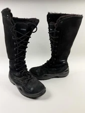 Lowa Lavaia GTX Ws Boots Womens Size 8.5 Black Gore Tex Winter Snow Tall Hiking
