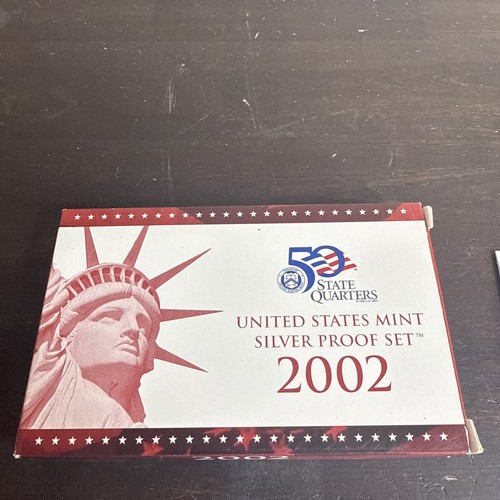 2002 S US Mint Silver Proof Set Complete 10-Coin Set - Picture 3 of 8