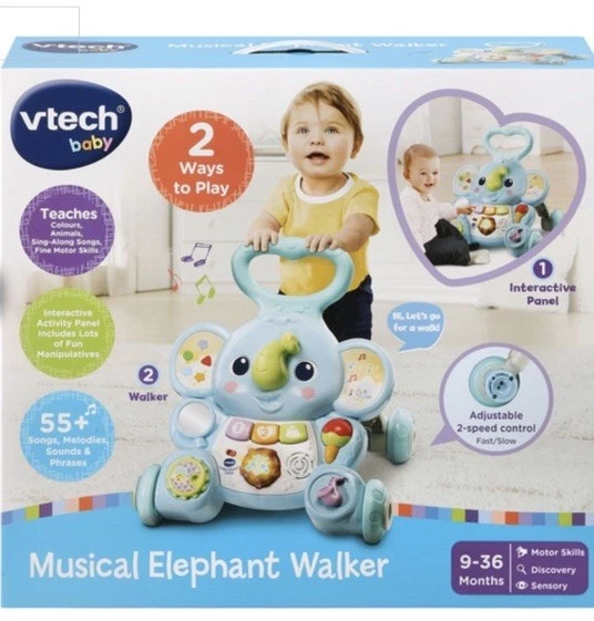 VTECH Baby Interactive Musical Elephant Walker 9-36 Months Push Along Toy
Opens in a new window or t