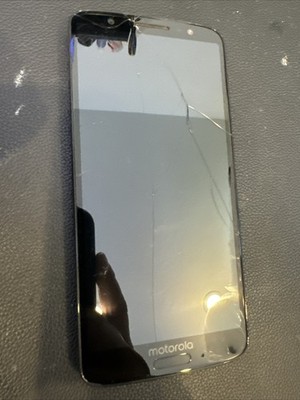 Motorola Moto G6 XT1925DL - 32GB - Black Tracfone Smartphone (Cracked LCD)
