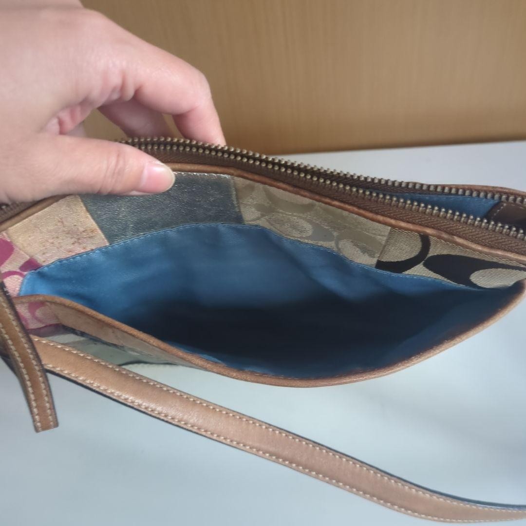 Coach Shoulder Bag Patchwork Leather Multicolor A… - image 12