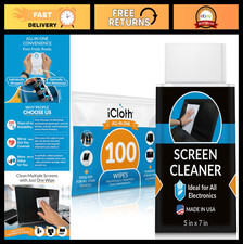 Large Screen Cleaning Wipes for Electronics - Lint-Free, Streak-Free, Fast-Dryin