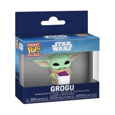 Grogu with Food Pocket Pop! Keychain #90454 Star Wars Funko Pop Pocket Pop! Keychain box and figure