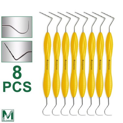 Dental Perio Explorer 23 Probe UNC 15 Hallow Handle Color Marking Double Ended