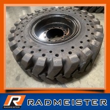 1400x24 Solid Telehandler Tires Set Of 2 With Rims 14.00x24 - Used 1400x24 Solid Telehandler Tires Set Of 2 With Rims 14.00x24 - Used