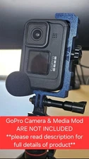 Vertical Mount for a GoPro with Media Mod (Hero9, 10, 11, 12, & 13)