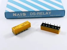 2PCS DS4E-S-DC5V NAIS PCB Relay 4PDT 2A 5VDC Coil DIP Miniature Amber Sealed